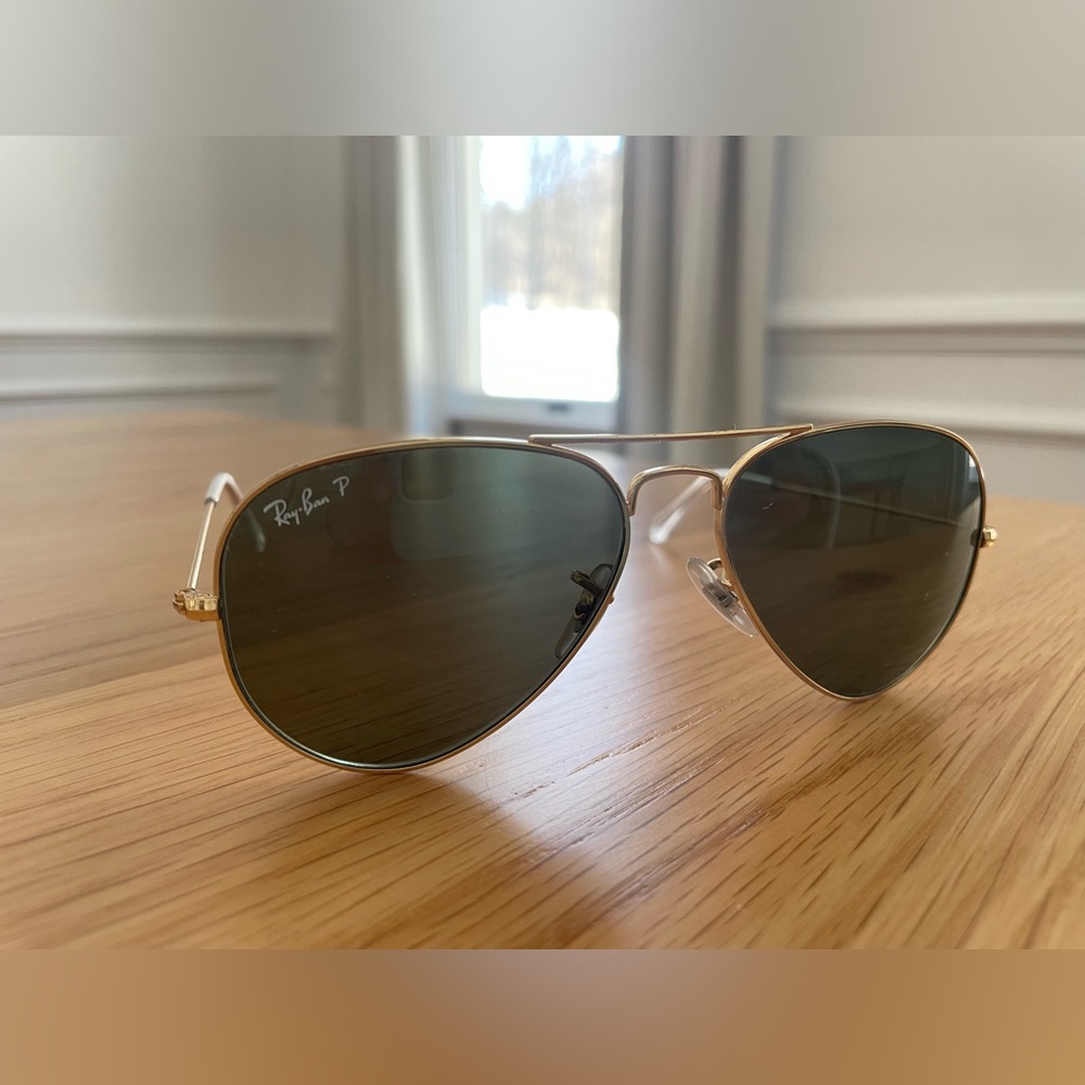 Rayban Aviator Large Metal Polished Arista Gold - Picture 6 of 9
